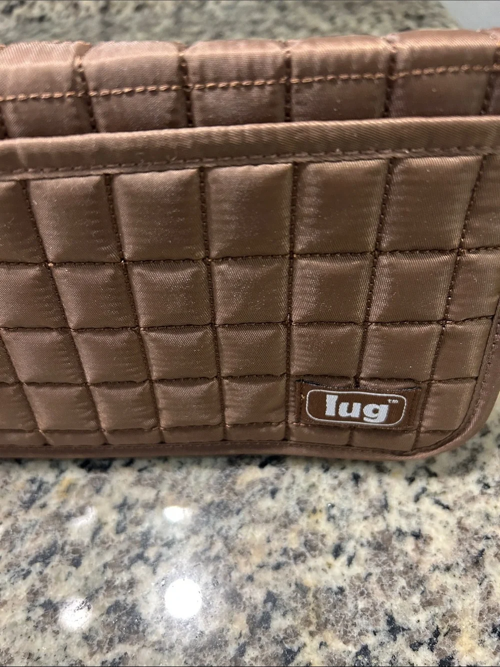lug Quilted Travel Wallet - Brown